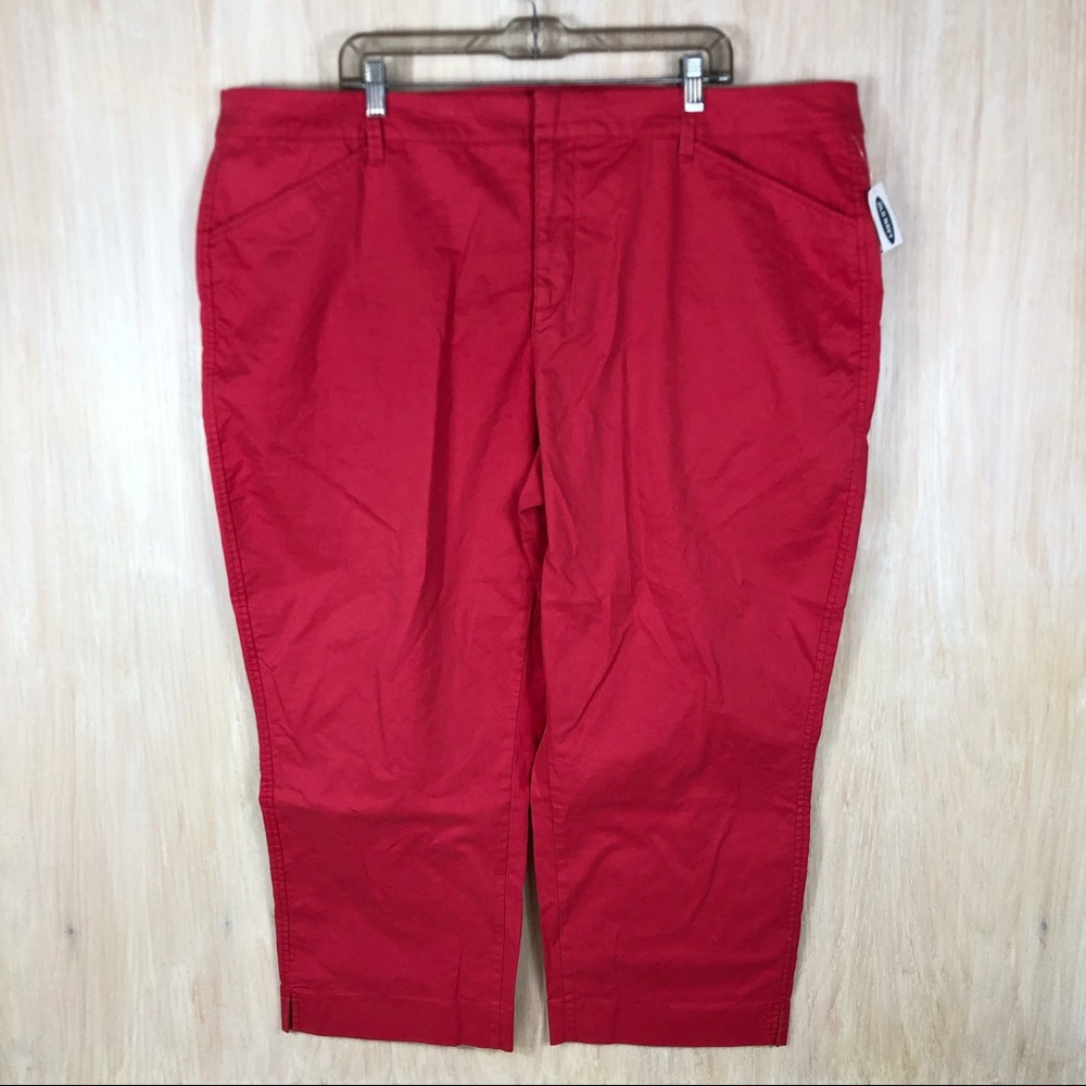 Old Navy Pink Pixi Crop Mid Rise Pants